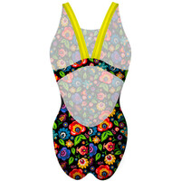 Turbo bañador natación mujer BAADOR TIRANTE ANCHO RUSSIAN GARDEN vista trasera