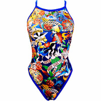 Turbo bañador natación mujer SWIMSUIT NAT. SRA. SIRENAS MAP (REVOLUTION) vista frontal