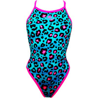 Turbo bañador natación mujer SWIMSUIT NAT.SRA. BLU ANIMAL  (REVOLUTION) vista frontal