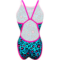 Turbo bañador natación mujer SWIMSUIT NAT.SRA. BLU ANIMAL  (REVOLUTION) vista trasera