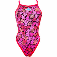 Turbo bañador natación mujer SWIMSUIT NAT.SRA MERMAID TAIL  (REVOLUTION) vista frontal