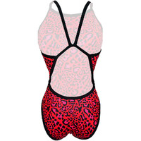 Turbo bañador natación mujer SWIMSUIT NAT.SRA. RED ANIMAL  (REVOLUTION) vista trasera