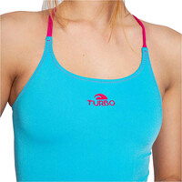 Turbo bañador natación mujer SWIMSUIT WOMEN COMFORT CROSS vista detalle