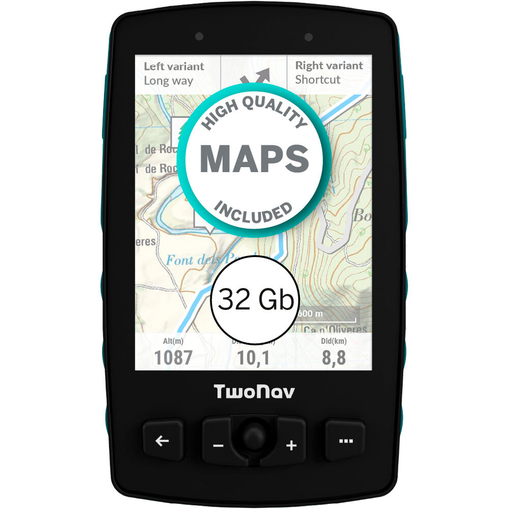 Twonav gps AVENTURA 2 PLUS AZUL vista frontal