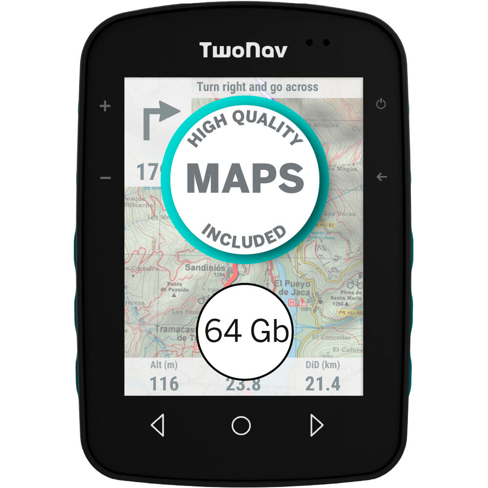 Twonav gps Terra (64 GB) vista frontal