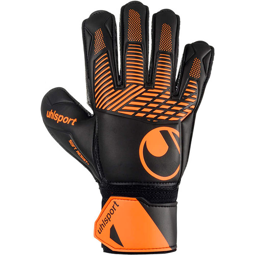 Uhlsport guantes portero infantil FANGMASCHINE SOFT RESIST FS JR NENA vista frontal