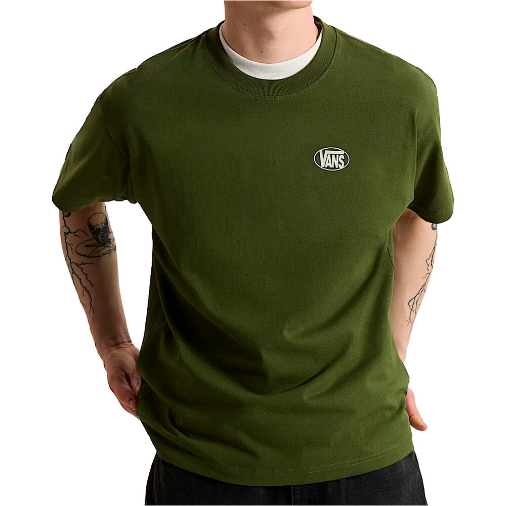 Vans camiseta manga corta hombre Oval Logo Loose SS Tee vista frontal