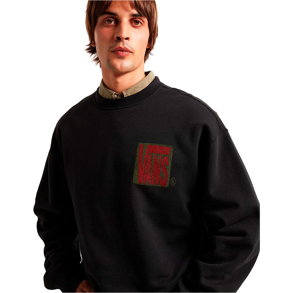 Vans sudadera hombre Stretch Stack Crackle Crew 03