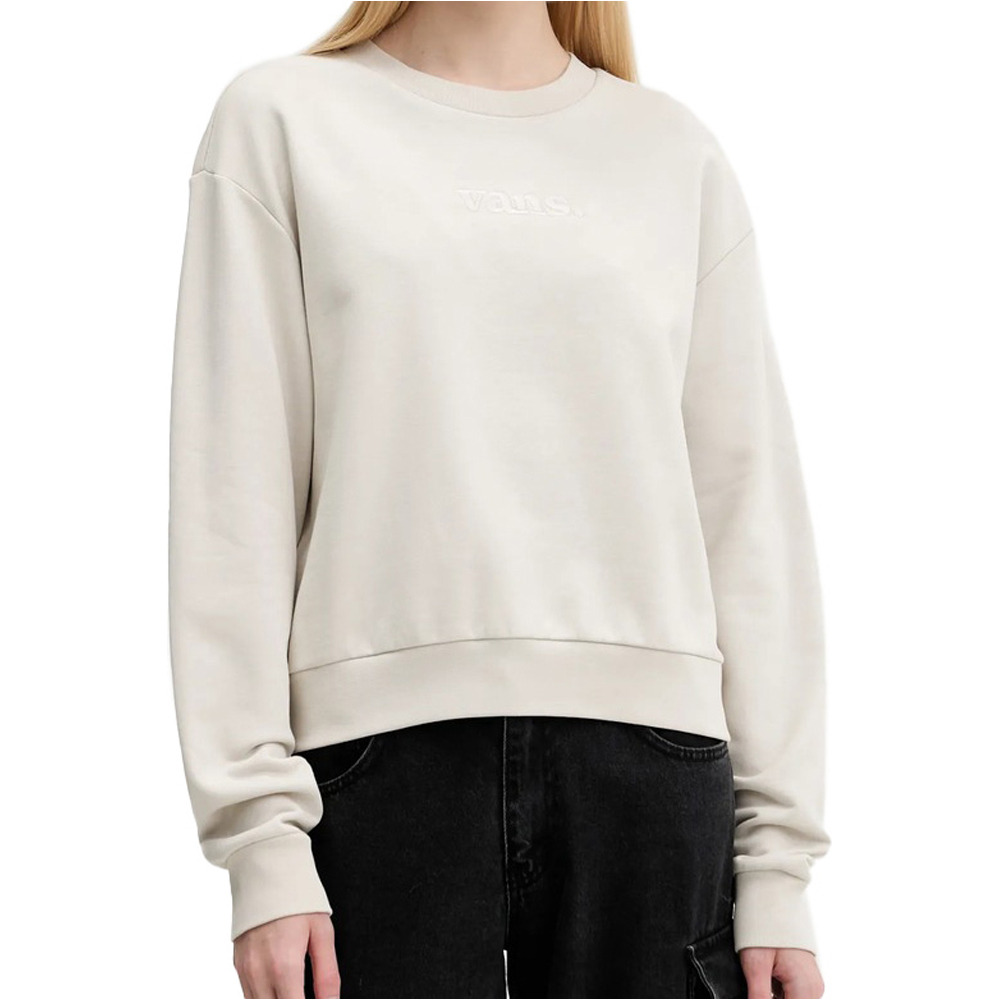 Vans sudadera mujer W ESSENTIAL H-FT RLX CREW vista frontal
