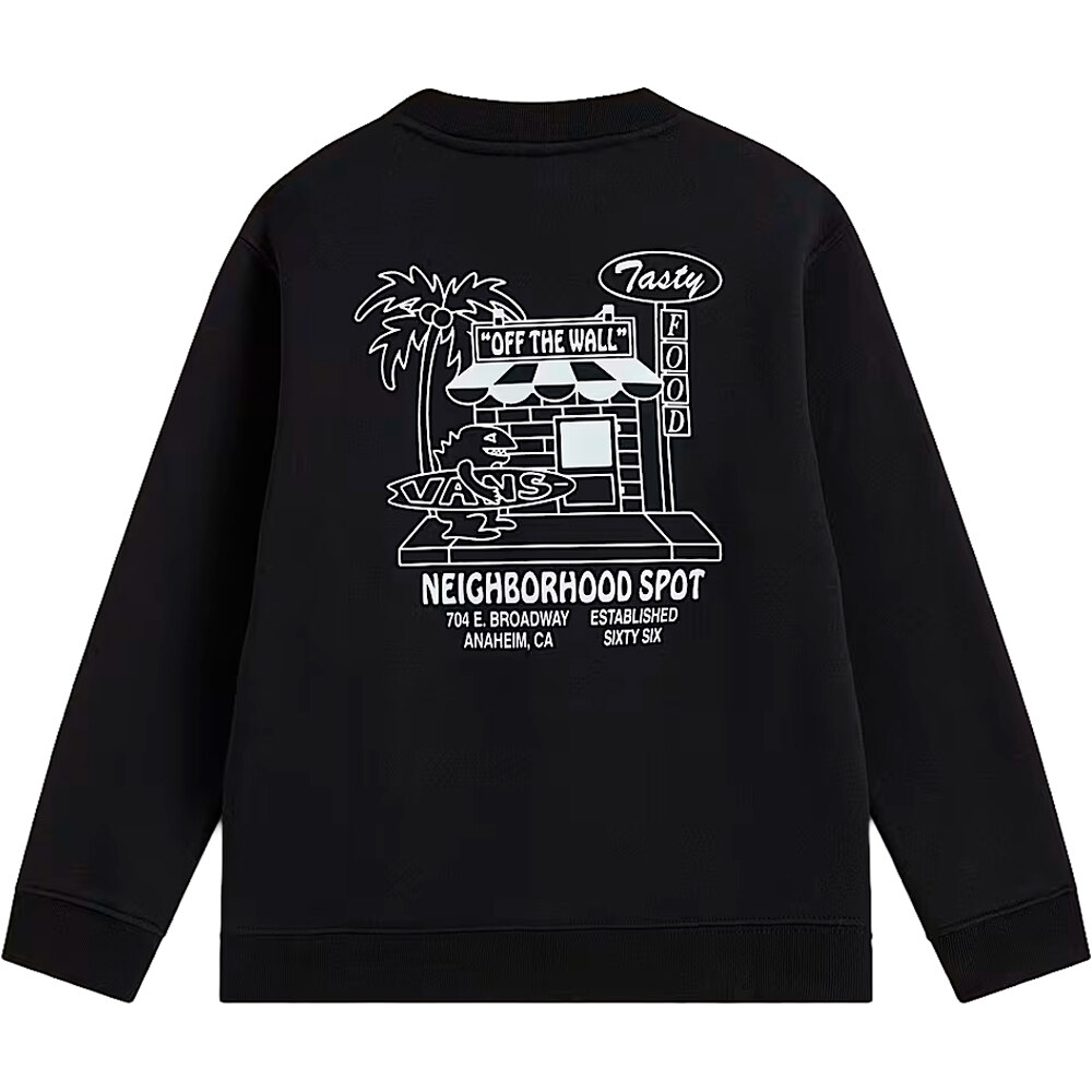 Vans sudadera niño Food Spot Crew vista trasera