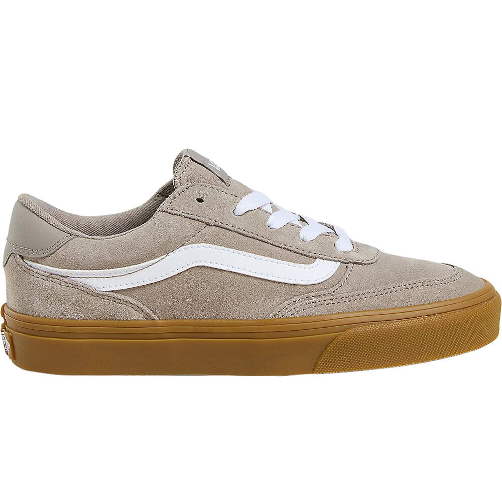 Vans zapatilla moda mujer Brooklyn LS SUEDE GUM MOON ROCK lateral exterior