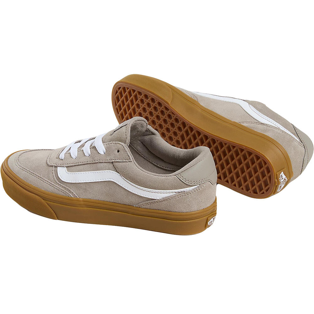 Vans zapatilla moda mujer Brooklyn LS SUEDE GUM MOON ROCK lateral interior