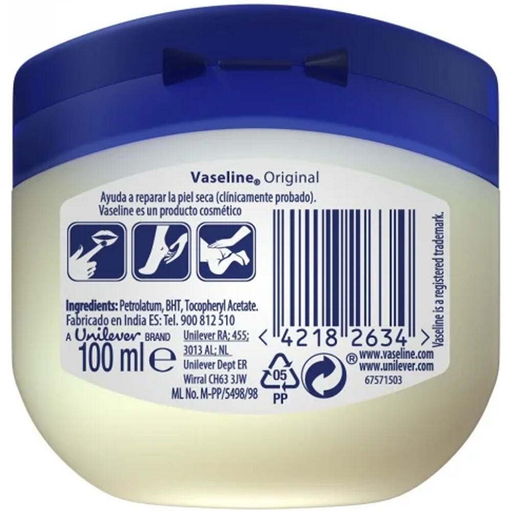 Vaseline cuidado e higiene VASELINE GELREPAR.ORIGVPJ 100ML 01