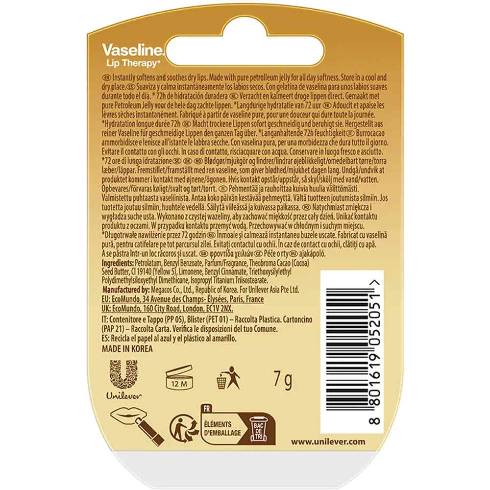 Vaseline protector labial VASELINE LIP CARE CREME BRULEE 7G 01