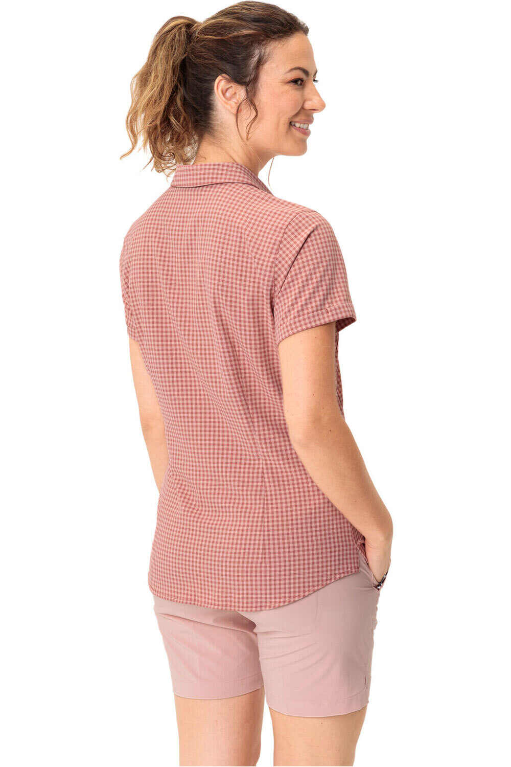 Vaude camisa montaña manga corta mujer Women's Seiland Shirt III vista trasera