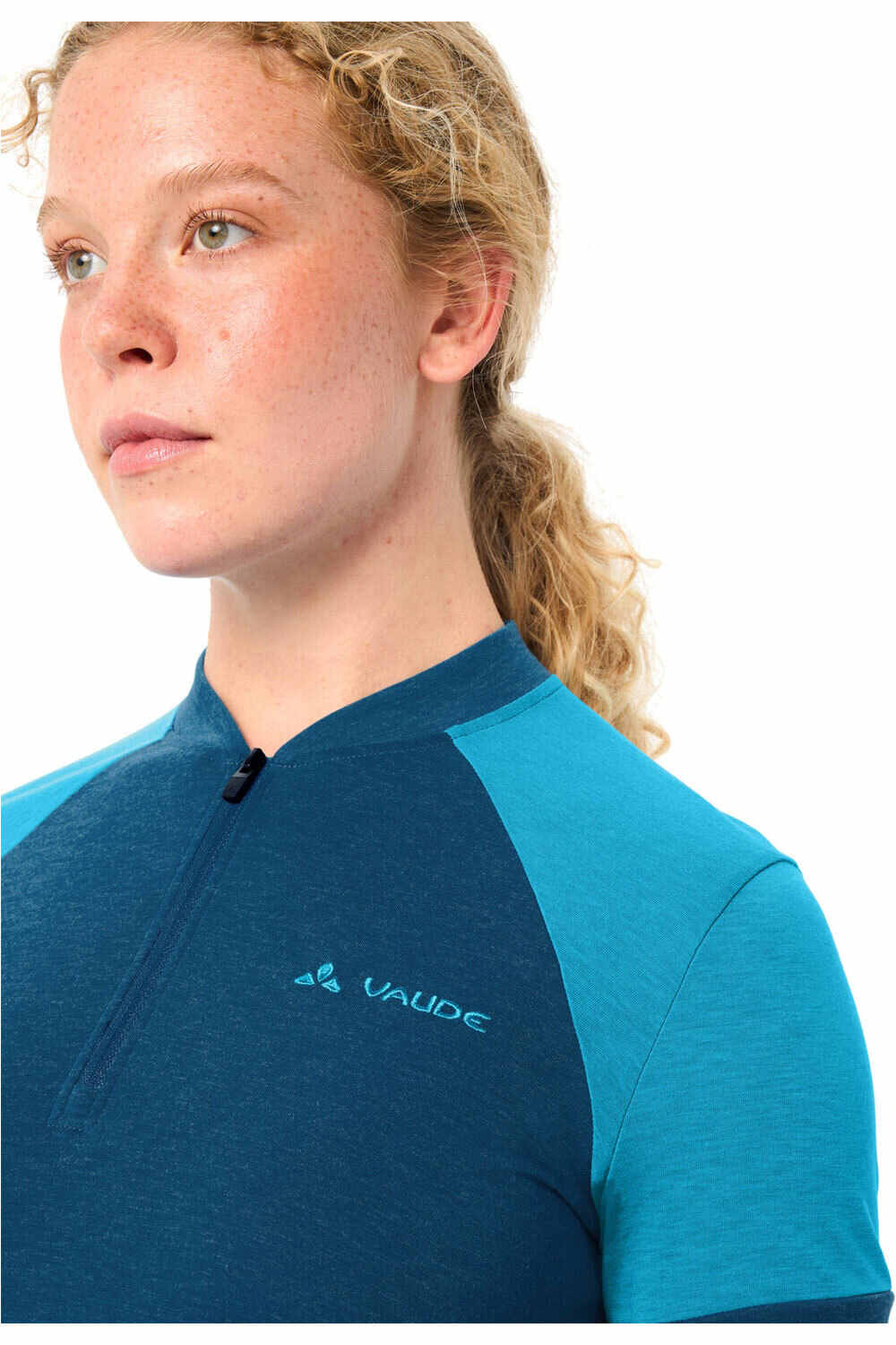 Vaude camiseta ciclismo mujer Women's Altissimo Q-Zip Shirt 03