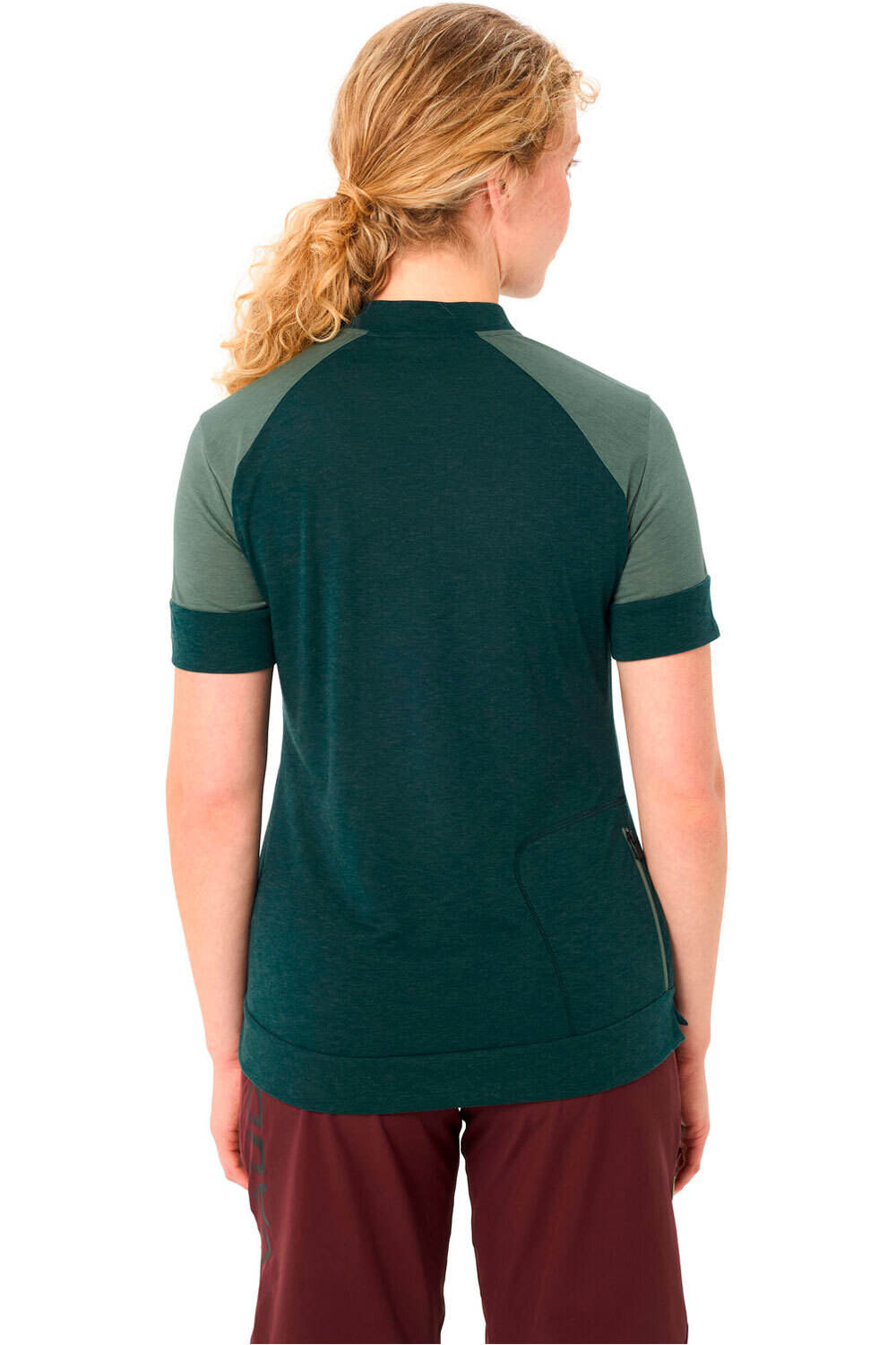 Vaude camiseta ciclismo mujer Women's Altissimo Q-Zip Shirt vista detalle