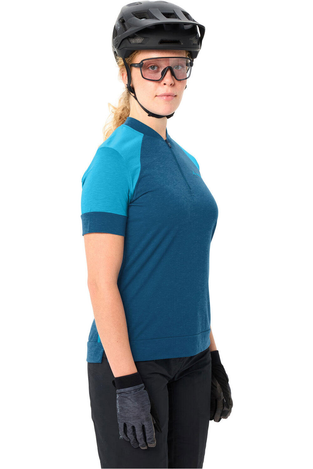 Vaude camiseta ciclismo mujer Women's Altissimo Q-Zip Shirt vista detalle