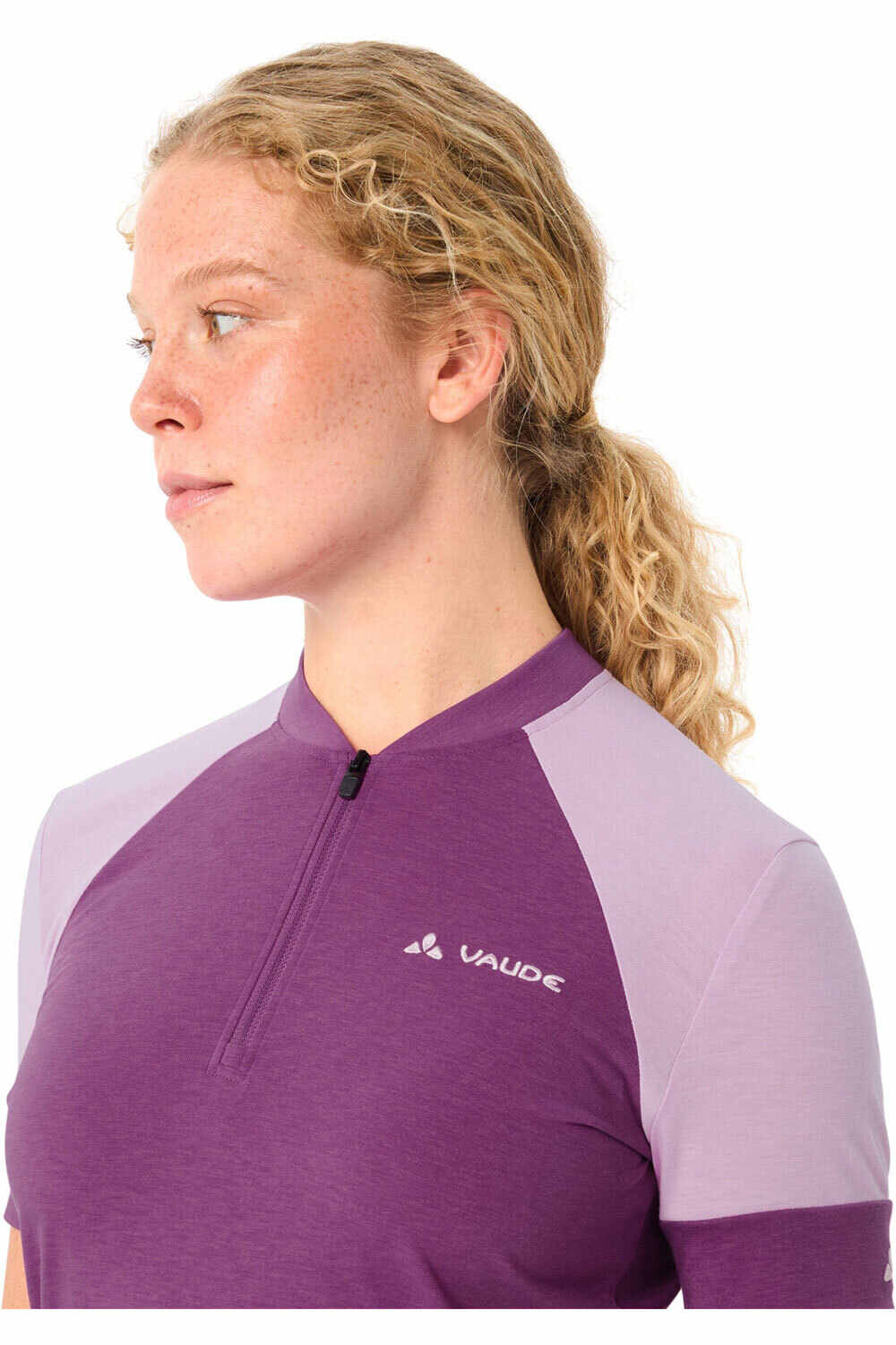 Vaude camiseta ciclismo mujer Women's Altissimo Q-Zip Shirt vista detalle