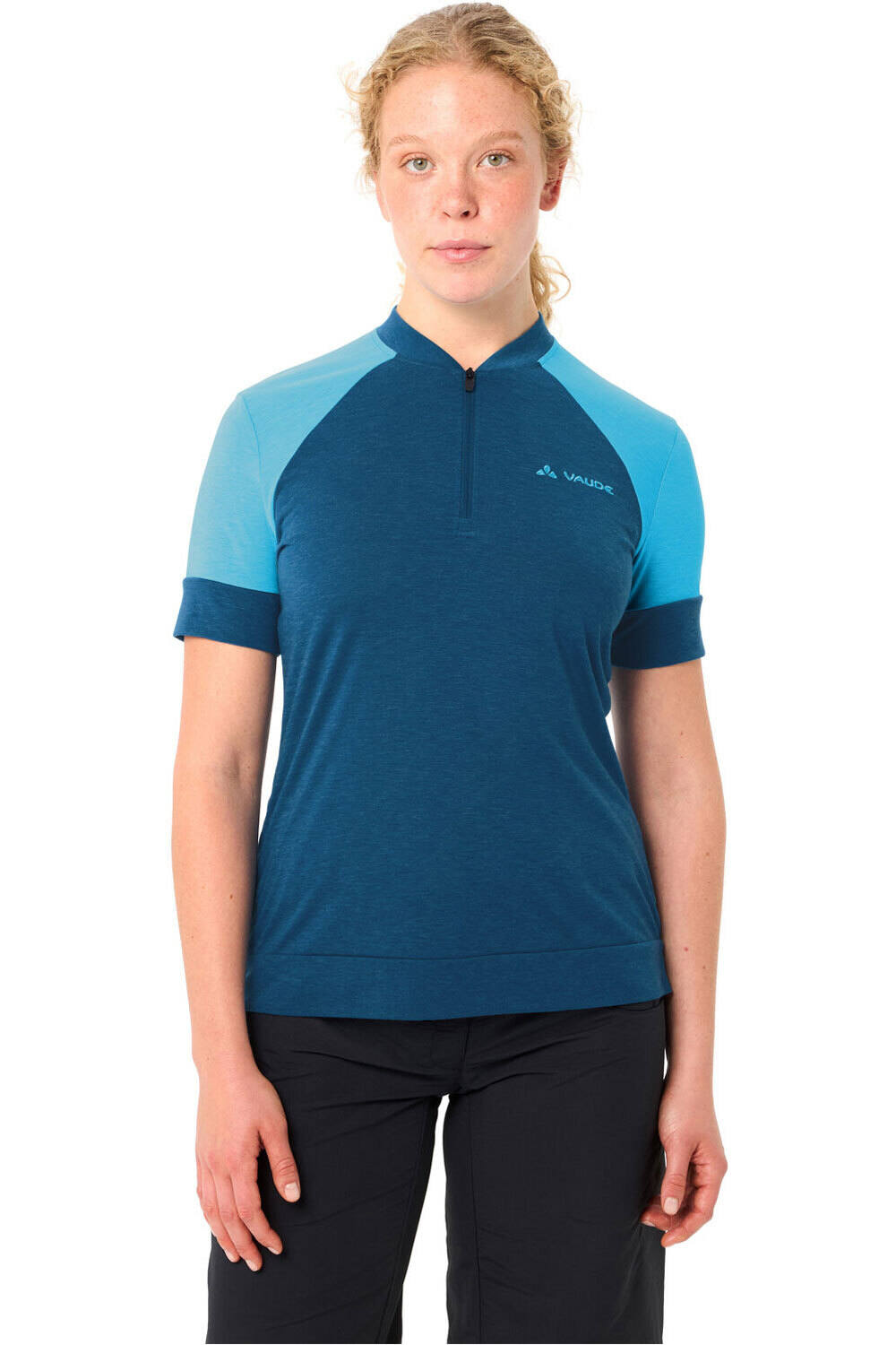 Vaude camiseta ciclismo mujer Women's Altissimo Q-Zip Shirt vista frontal