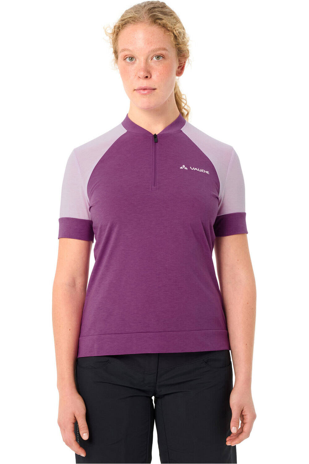 Vaude camiseta ciclismo mujer Women's Altissimo Q-Zip Shirt vista frontal