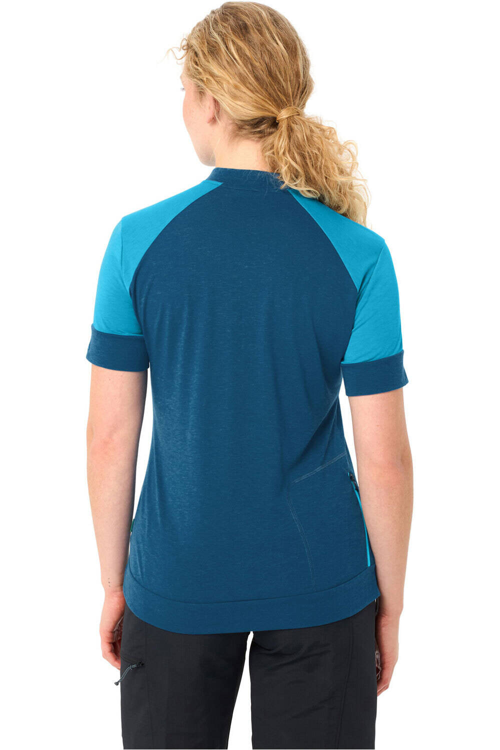 Vaude camiseta ciclismo mujer Women's Altissimo Q-Zip Shirt vista trasera