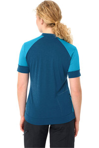 Vaude camiseta ciclismo mujer Women's Altissimo Q-Zip Shirt vista trasera