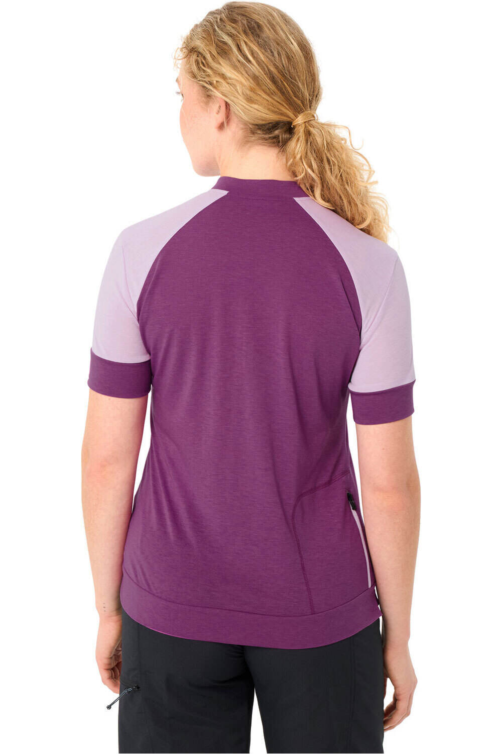 Vaude camiseta ciclismo mujer Women's Altissimo Q-Zip Shirt vista trasera