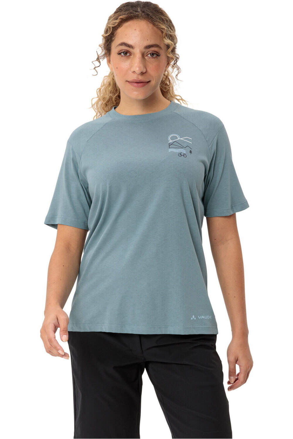 Vaude camiseta ciclismo mujer Women's Cyclist Casual Shirt vista frontal