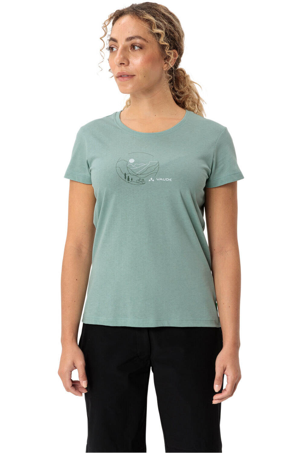 Vaude camiseta ciclismo mujer Women's Cyclist T-Shirt V vista frontal