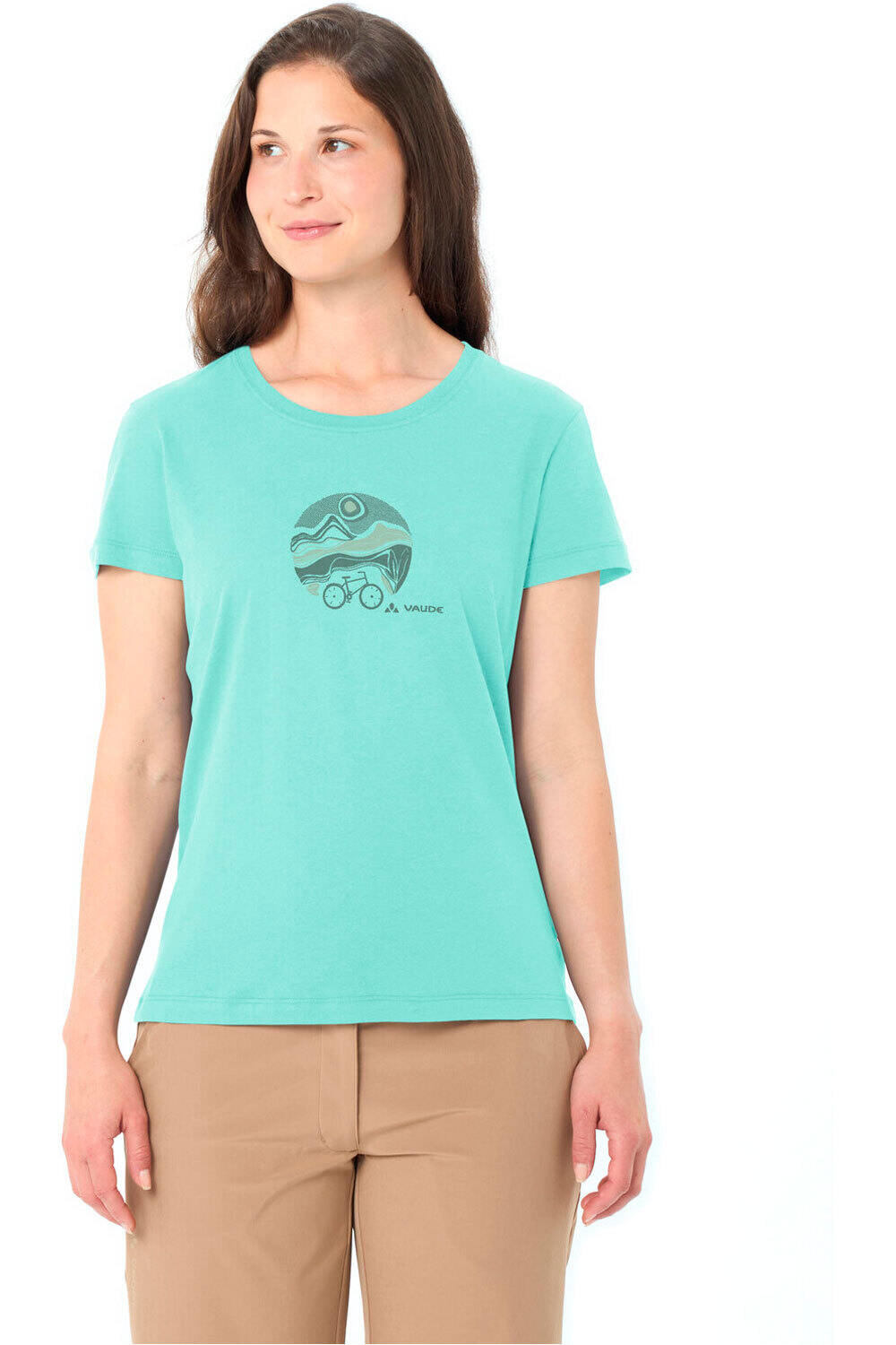 Vaude camiseta ciclismo mujer Women's Cyclist T-Shirt V vista frontal