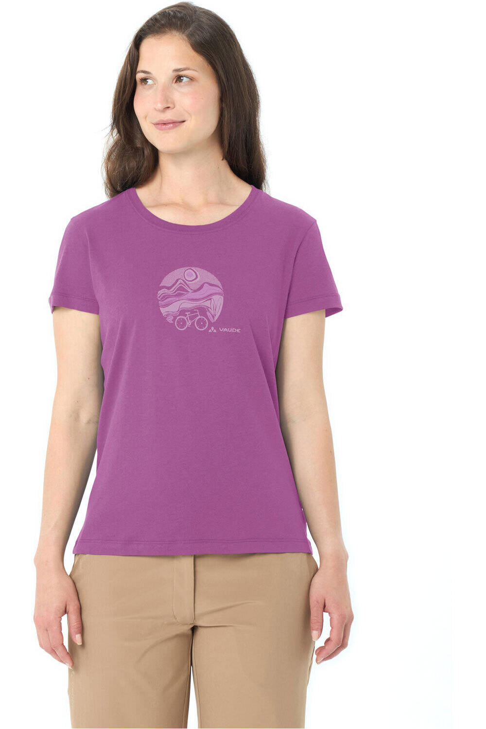 Vaude camiseta ciclismo mujer Women's Cyclist T-Shirt V vista frontal