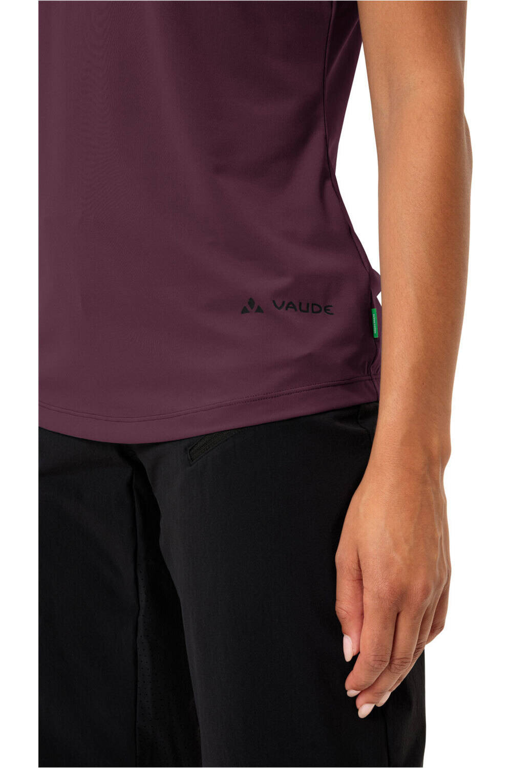 Vaude camiseta ciclismo mujer Women's Qimsa Logo Shirt vista detalle