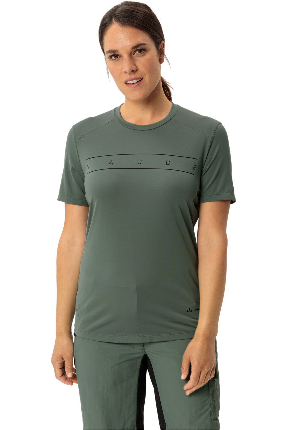 Vaude camiseta ciclismo mujer Women's Qimsa Logo Shirt vista frontal