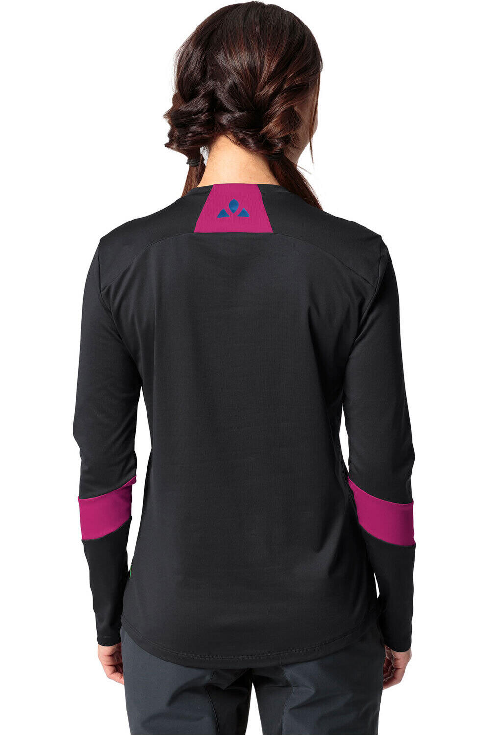 Vaude camiseta ciclismo mujer Women's Qimsa LS Logo Shirt vista trasera