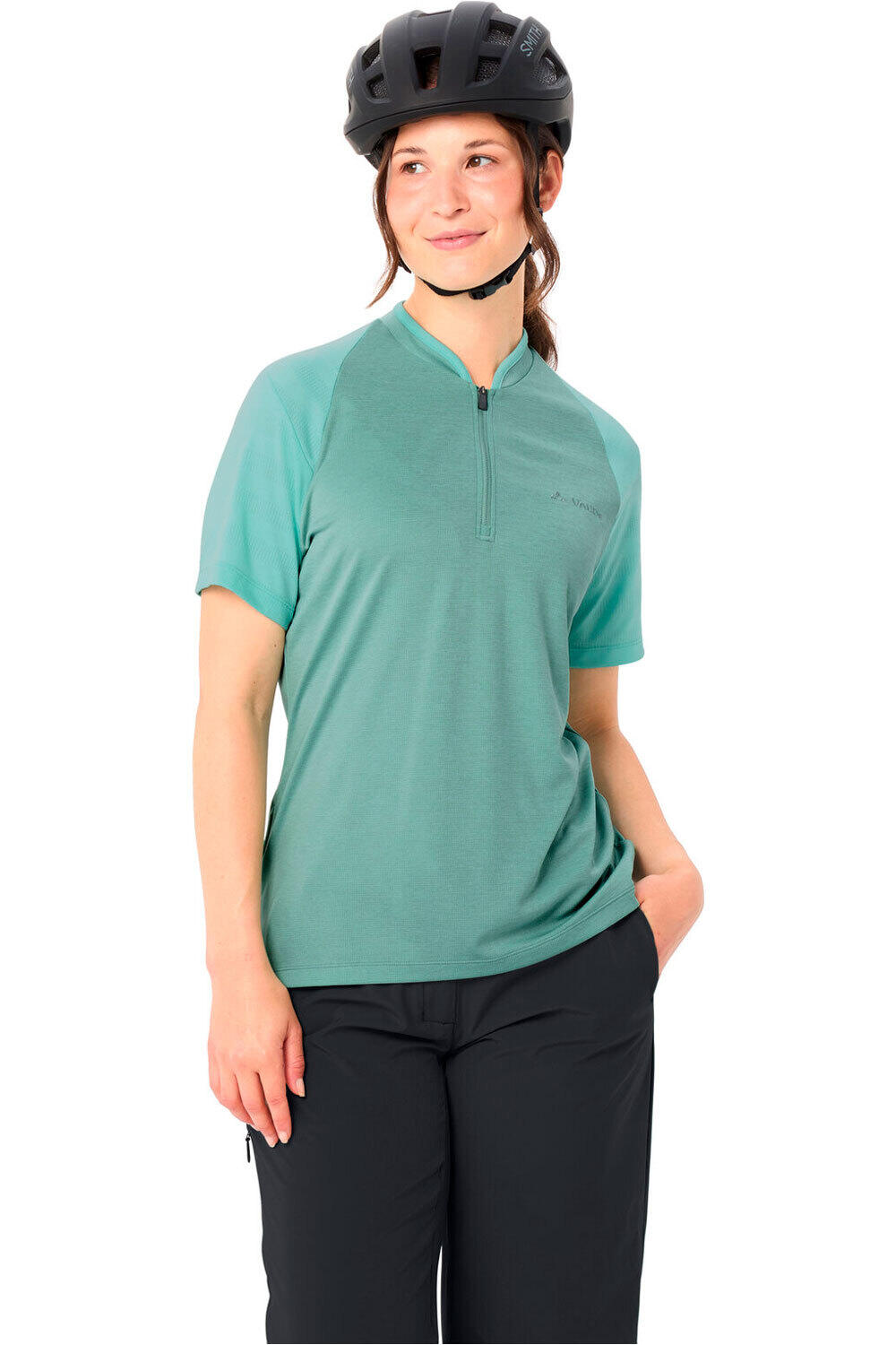 Vaude camiseta ciclismo mujer Women's Tamaro HZ Shirt IV vista detalle