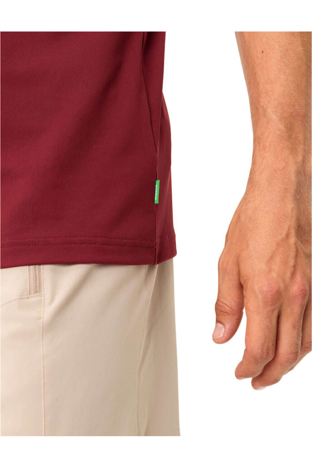 Vaude camiseta montaña manga corta hombre Men's Essential Polo Shirt vista detalle