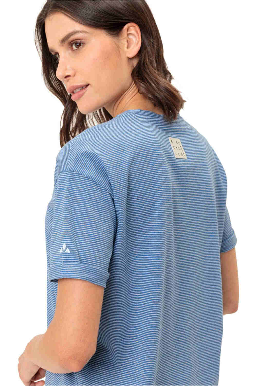 Vaude camiseta montaña manga corta mujer Women's Mineo Striped T-Shirt 03