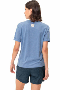 Vaude camiseta montaña manga corta mujer Women's Mineo Striped T-Shirt vista trasera