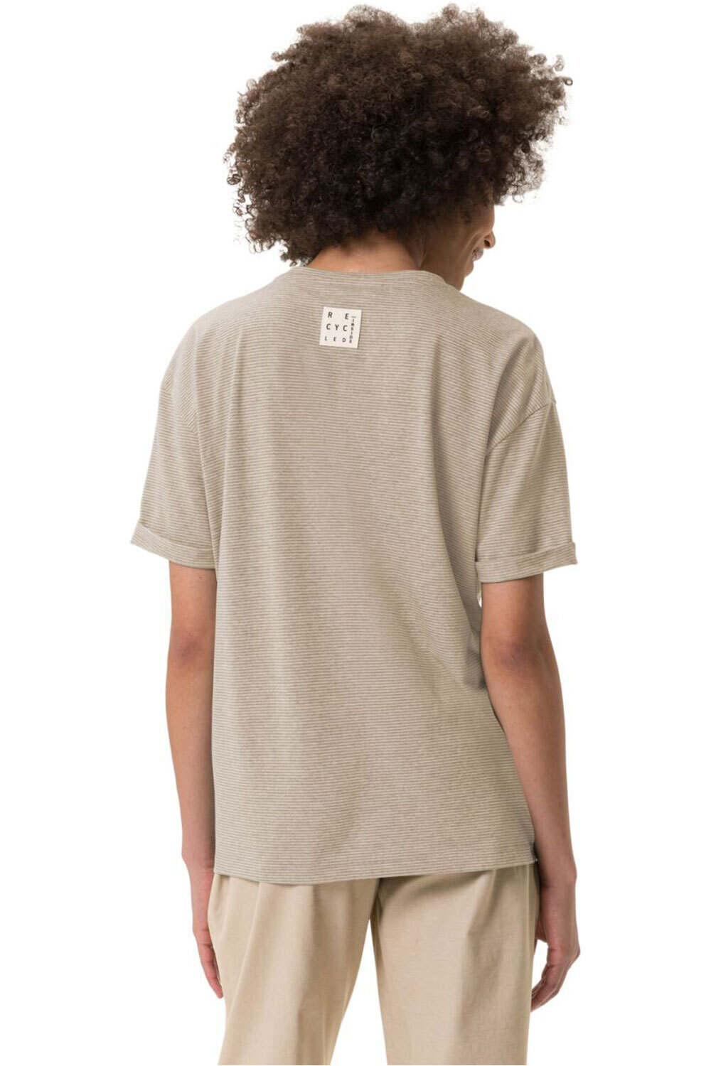 Vaude camiseta montaña manga corta mujer Women's Mineo Striped T-Shirt vista trasera