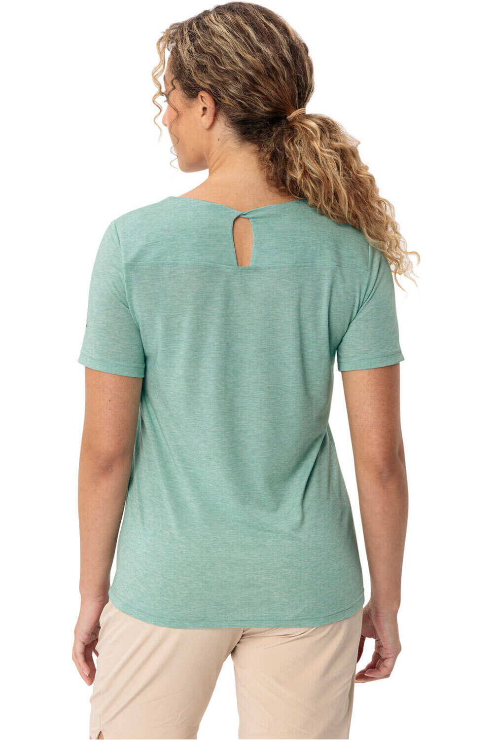 Vaude camiseta montaña manga corta mujer Women's Skomer Hiking T-Shirt II vista trasera