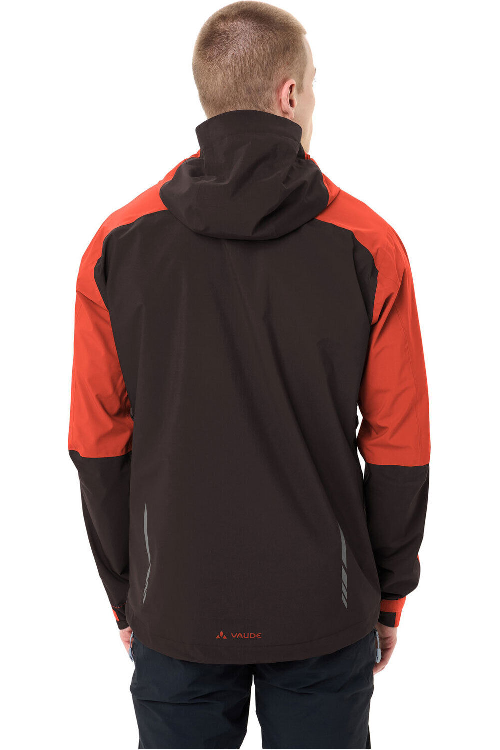Vaude chaqueta impermeable ciclismo hombre Men's Moab Rain Jacket vista trasera