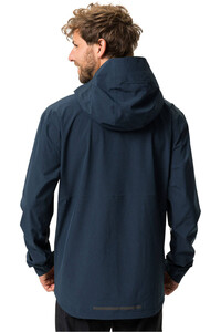 Vaude chaqueta impermeable ciclismo hombre Men's Yaras Rain Jacket II vista trasera