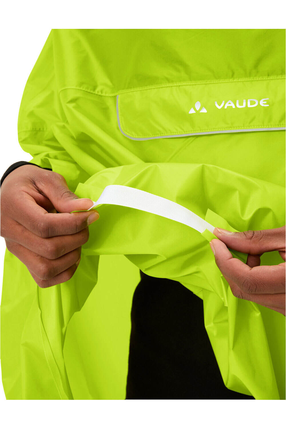 Vaude chaqueta impermeable ciclismo hombre Valdipino Poncho vista detalle