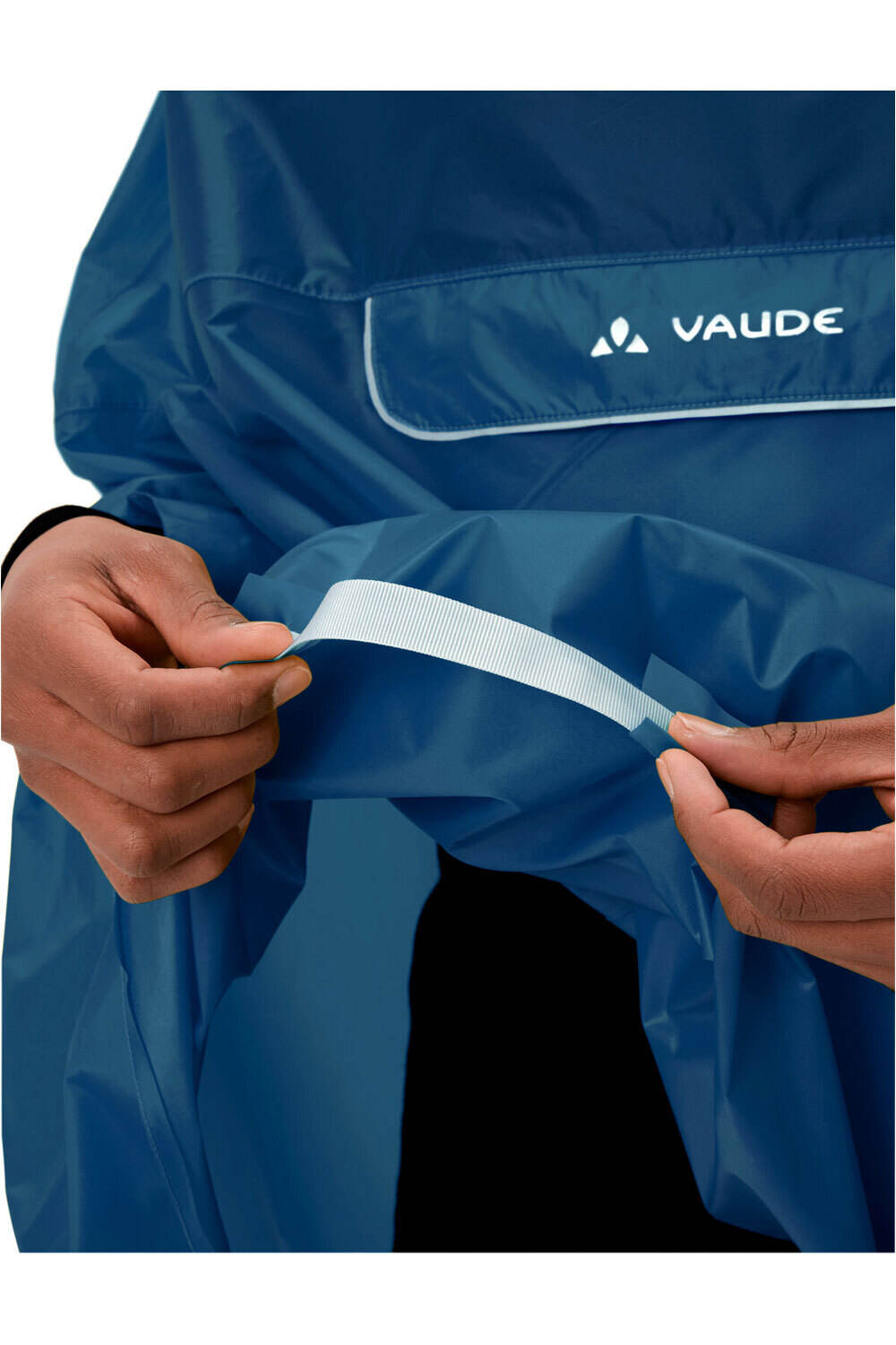 Vaude chaqueta impermeable ciclismo hombre Valdipino Poncho vista detalle