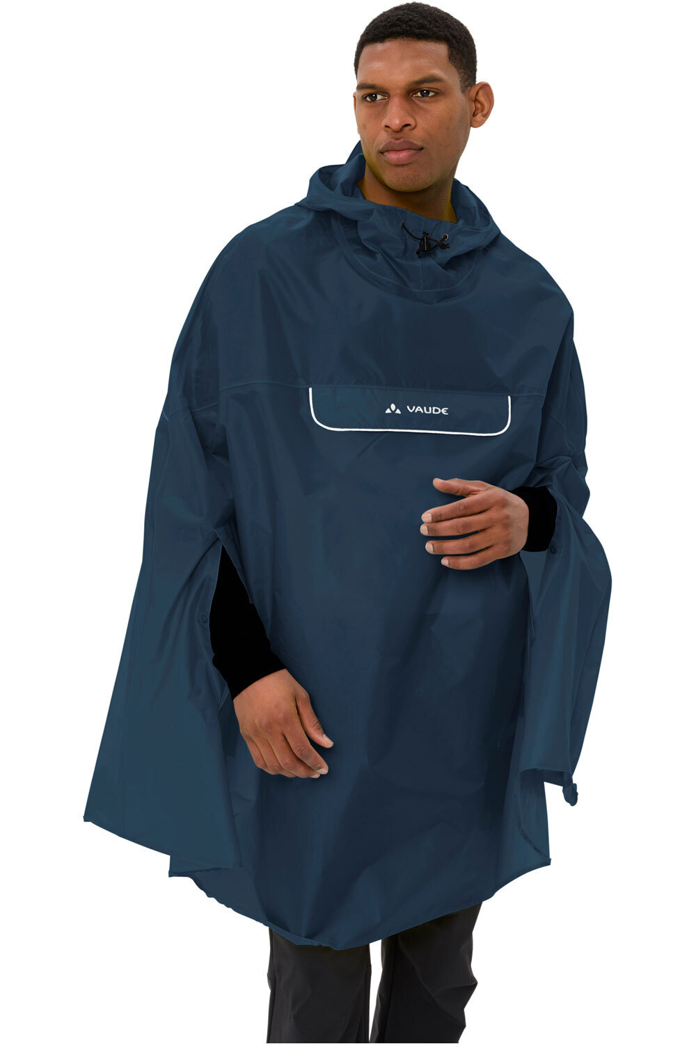 Vaude chaqueta impermeable ciclismo hombre Valdipino Poncho vista frontal