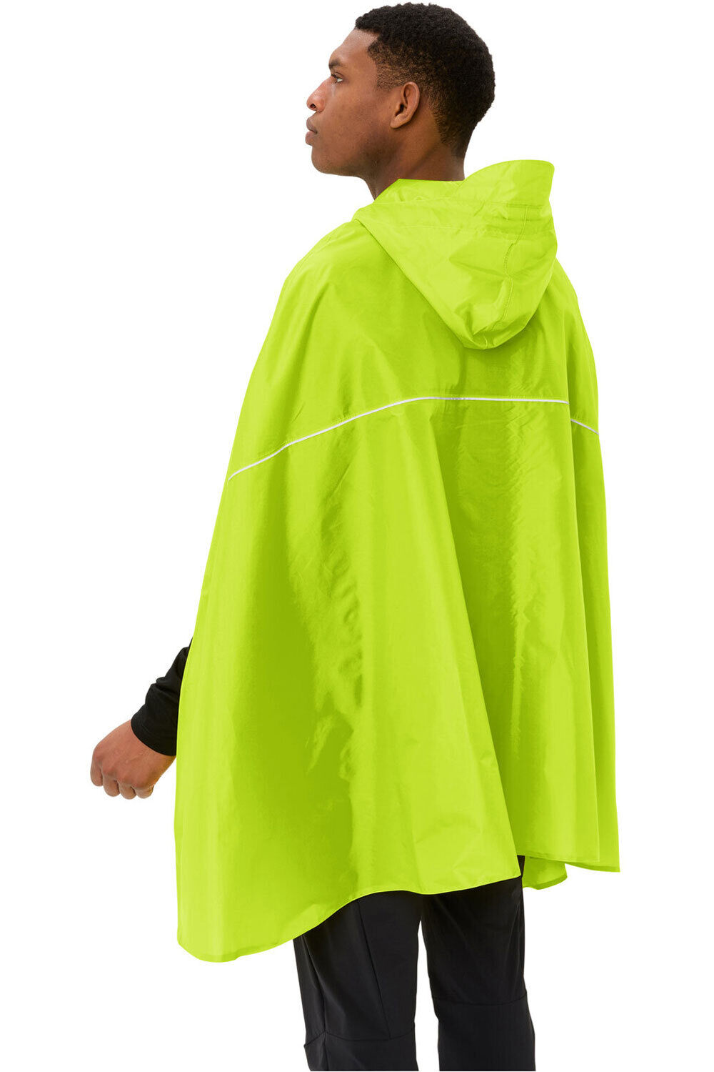 Vaude chaqueta impermeable ciclismo hombre Valdipino Poncho vista trasera