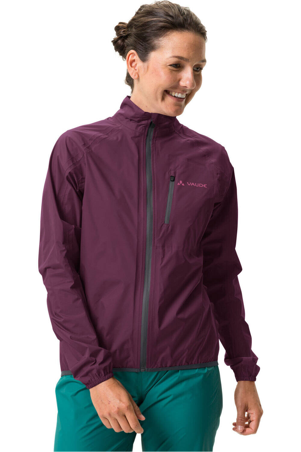 Vaude chaqueta impermeable ciclismo mujer Women's Drop Jacket III vista frontal