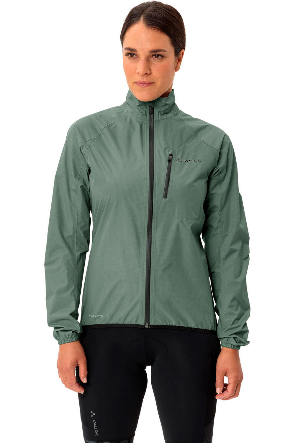 Vaude chaqueta impermeable ciclismo mujer Women's Drop Jacket III vista frontal