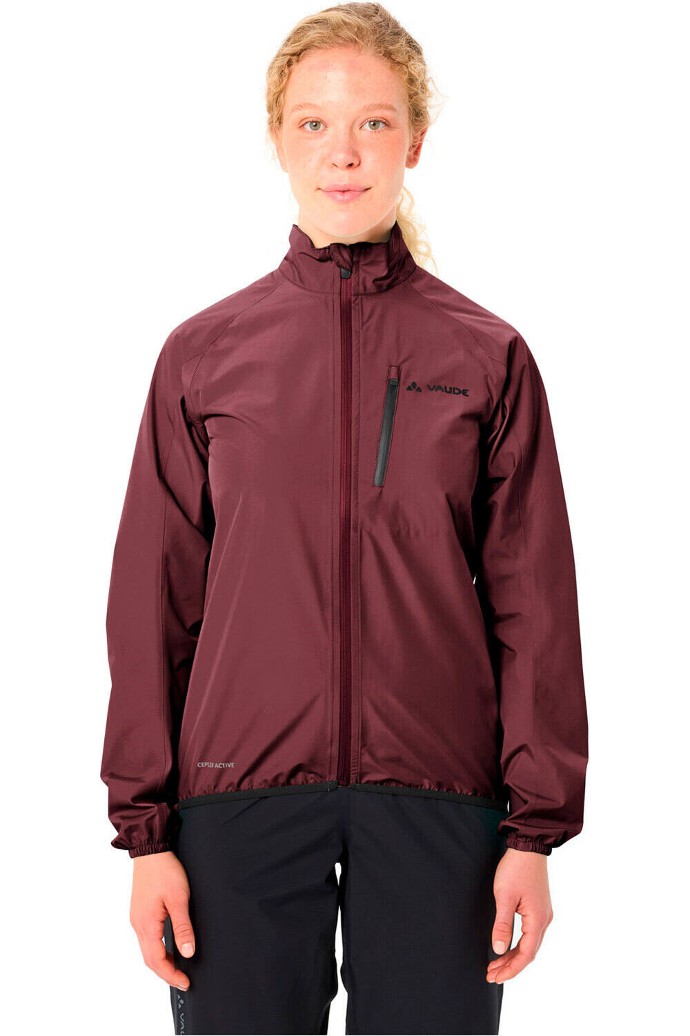 Vaude chaqueta impermeable ciclismo mujer Women's Drop Jacket III vista frontal